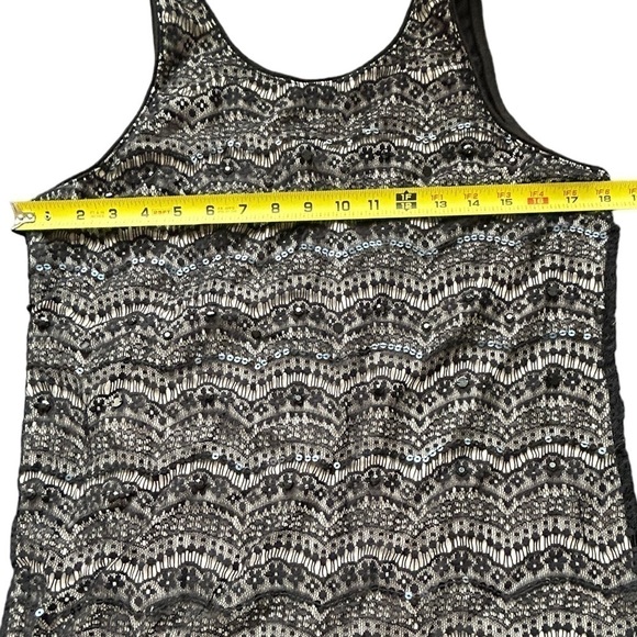 Maurice’s Black Lace Beaded Tank • Used • Size: 0​ - Picture 3 of 6